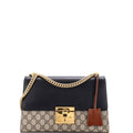 Padlock Shoulder Bag GG Coated Canvas and Leather Medium