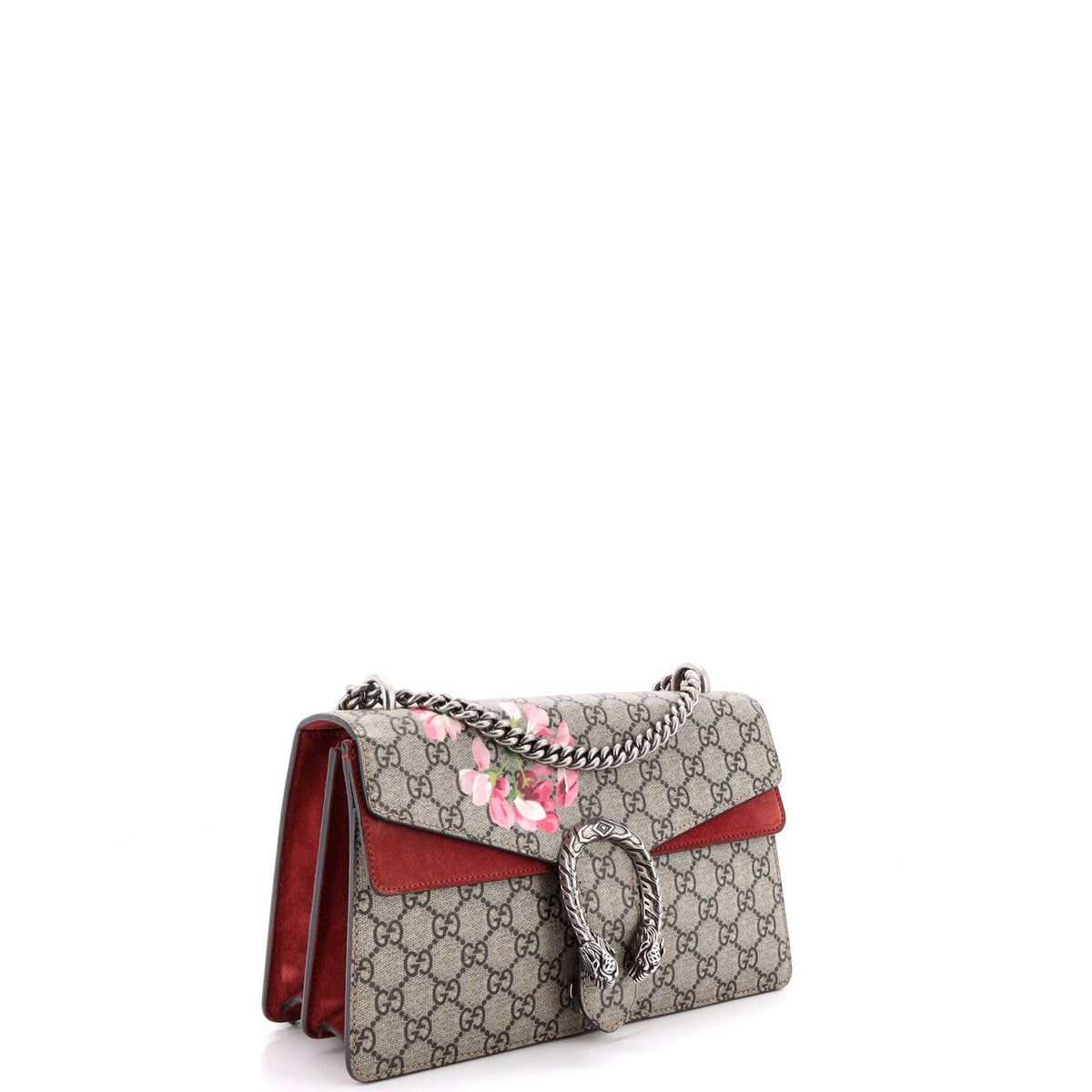 Dionysus Bag Blooms Print GG Coated Canvas Small
