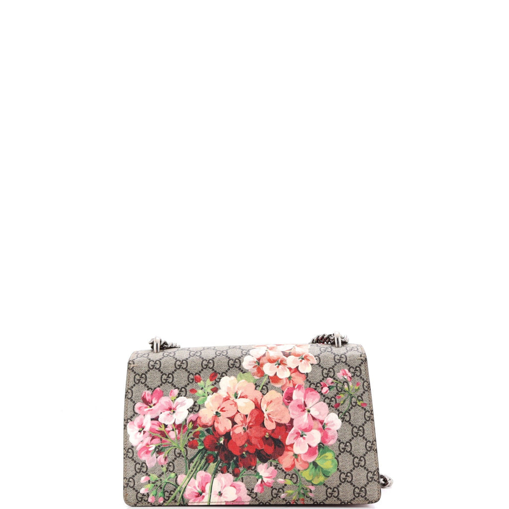 Dionysus Bag Blooms Print GG Coated Canvas Small