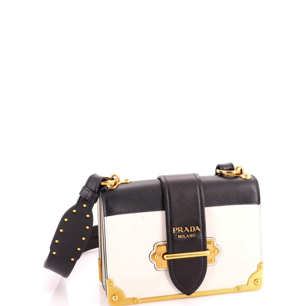 Cahier Crossbody Bag Leather and Saffiano Leather Small