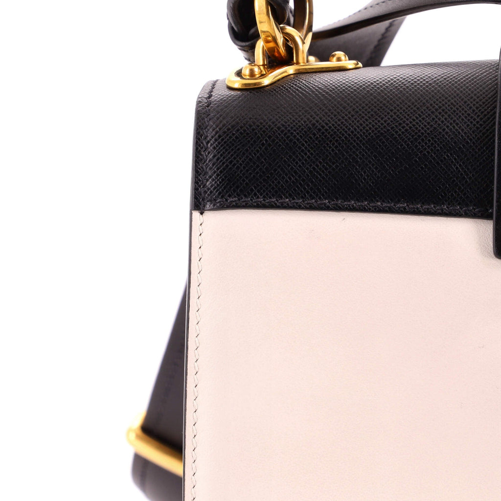 Cahier Crossbody Bag Leather and Saffiano Leather Small