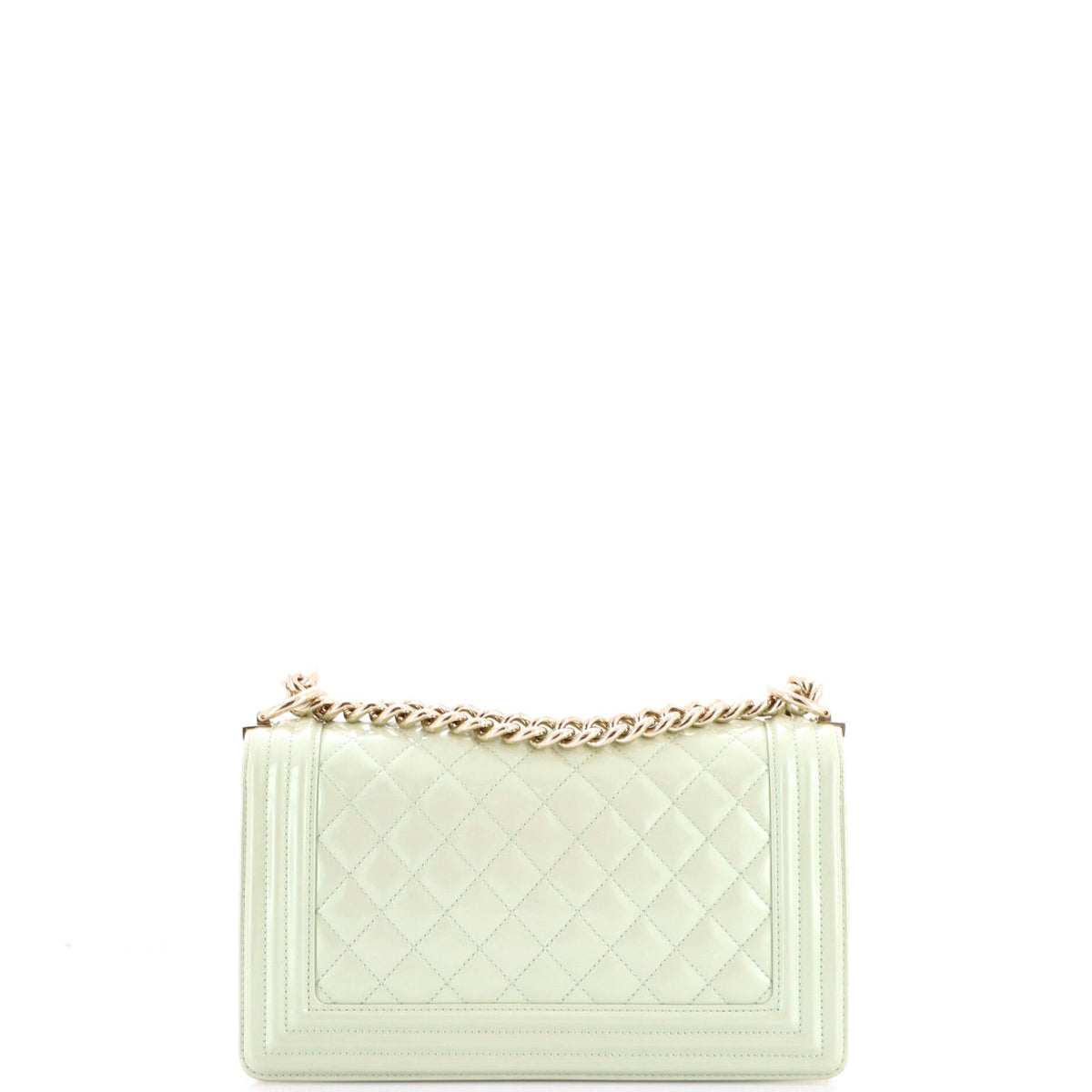 Boy Flap Bag Quilted Iridescent Glazed Calfskin Old Medium