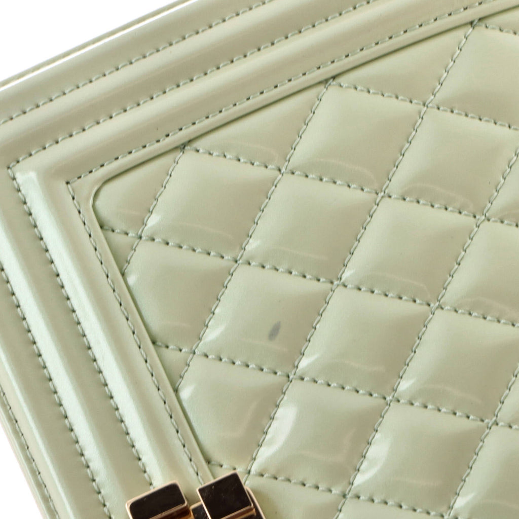 Boy Flap Bag Quilted Iridescent Glazed Calfskin Old Medium