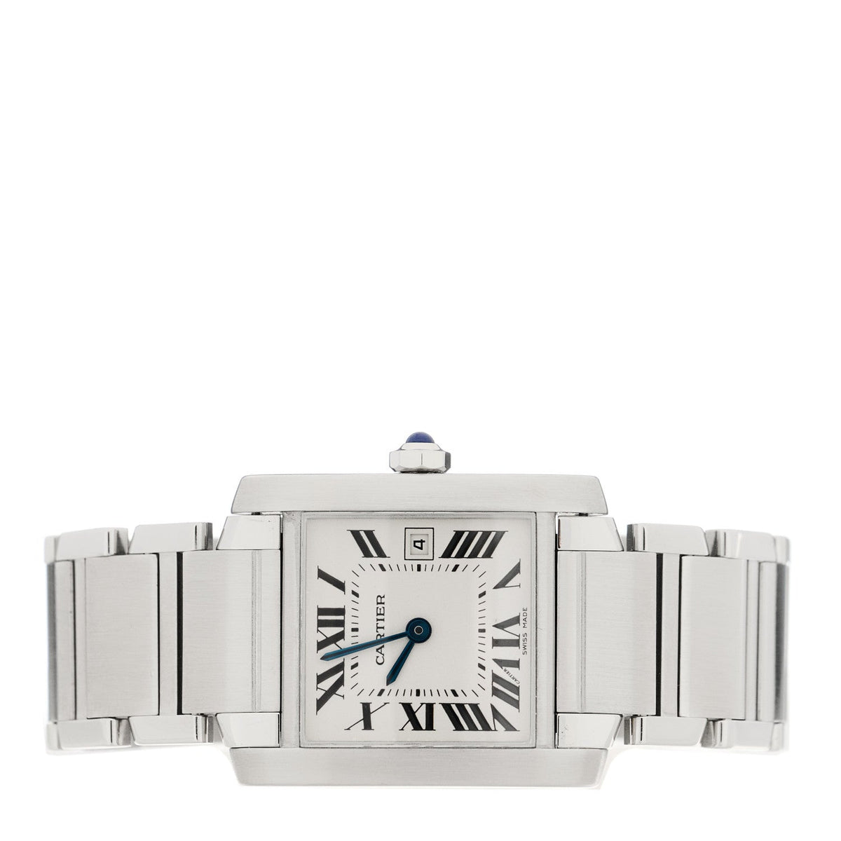 Stainless Steel 25mm Tank Francaise Quartz Watch