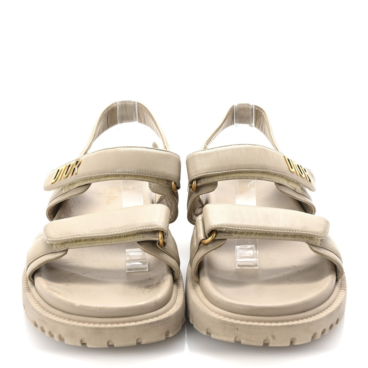Lambskin Dioract 10mm Sandals 41 Off White