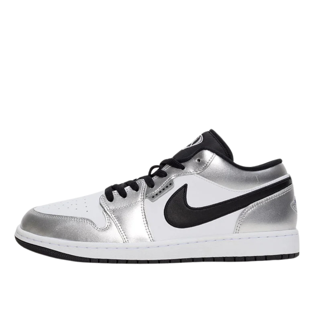 Air Jordan 1 Low SE Metallic Silver Tiempo - Men’s