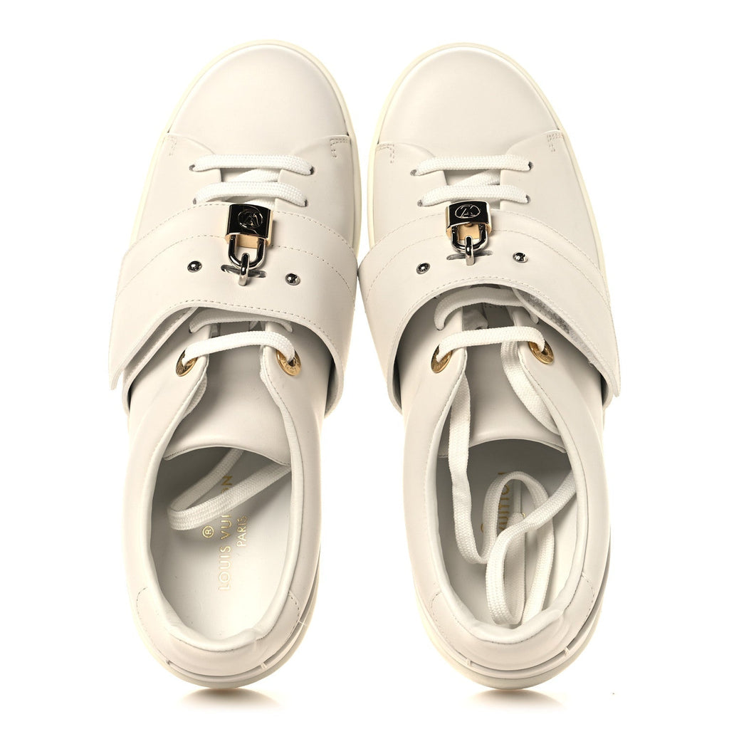 Calfskin Front Row Sneaker 36.5 White