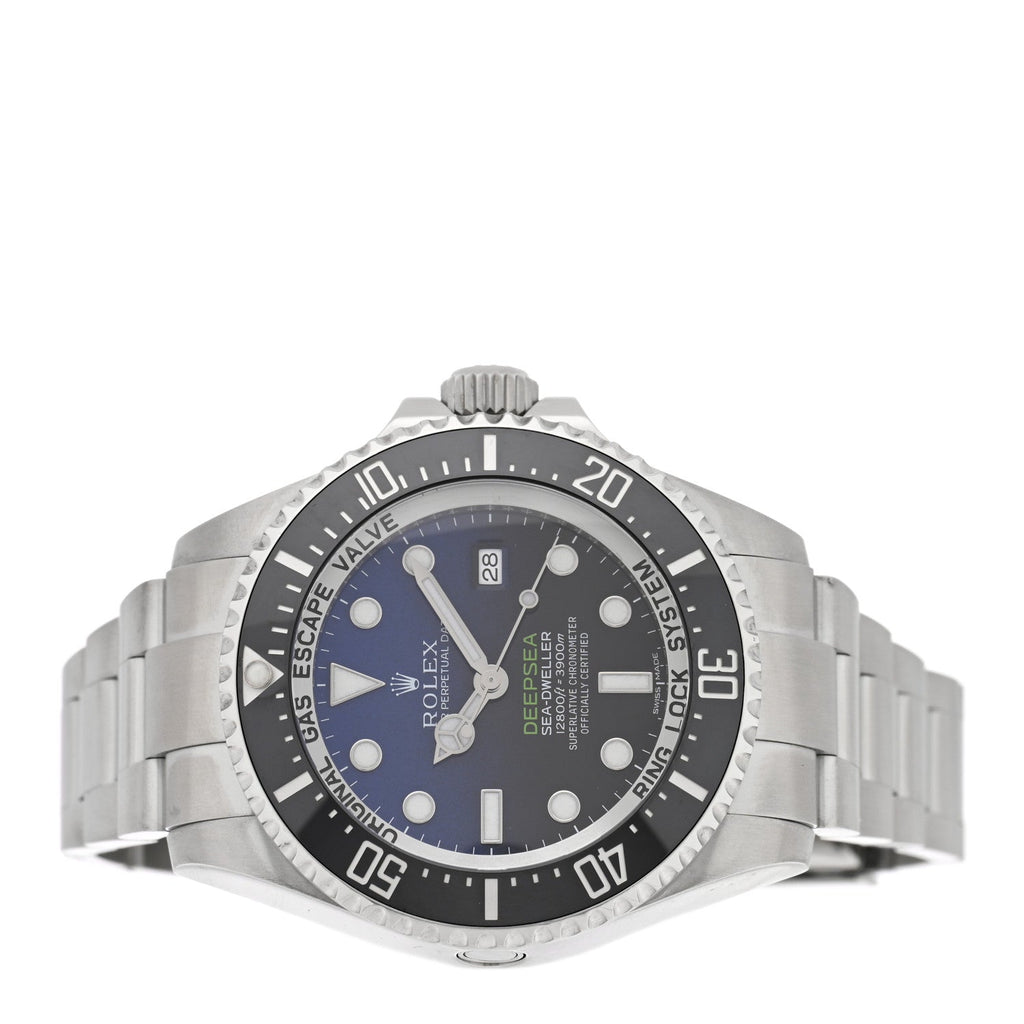Stainless Steel 44mm Oyster Perpetual Date Sea-Dweller Deepsea James Cameron Watch Blue 116660
