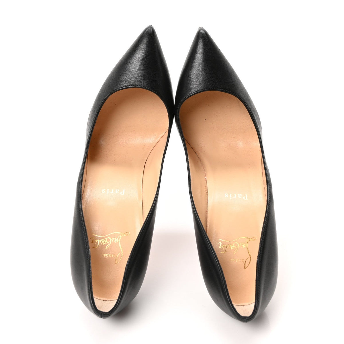 Shiny Nappa Pigalle Follies 100 Pumps 38.5 Black