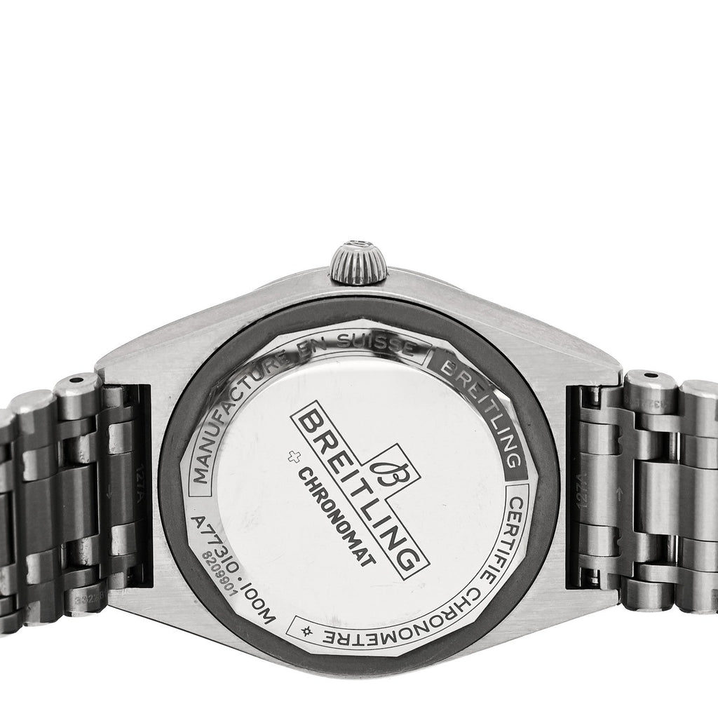 Stainless Steel Diamond Bezel 32mm Chronomat Quartz Watch Silver A77310