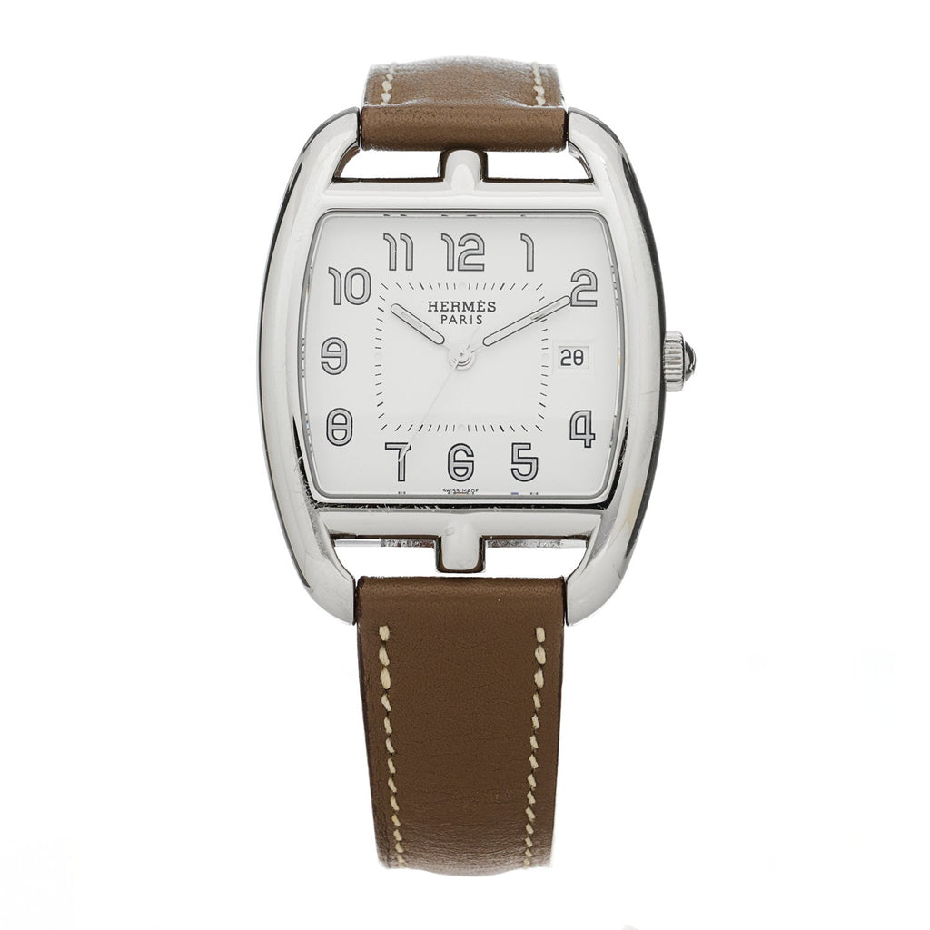 Stainless Steel Swift 33mm Cape Cod Tonneau Quartz Watch Etoupe
