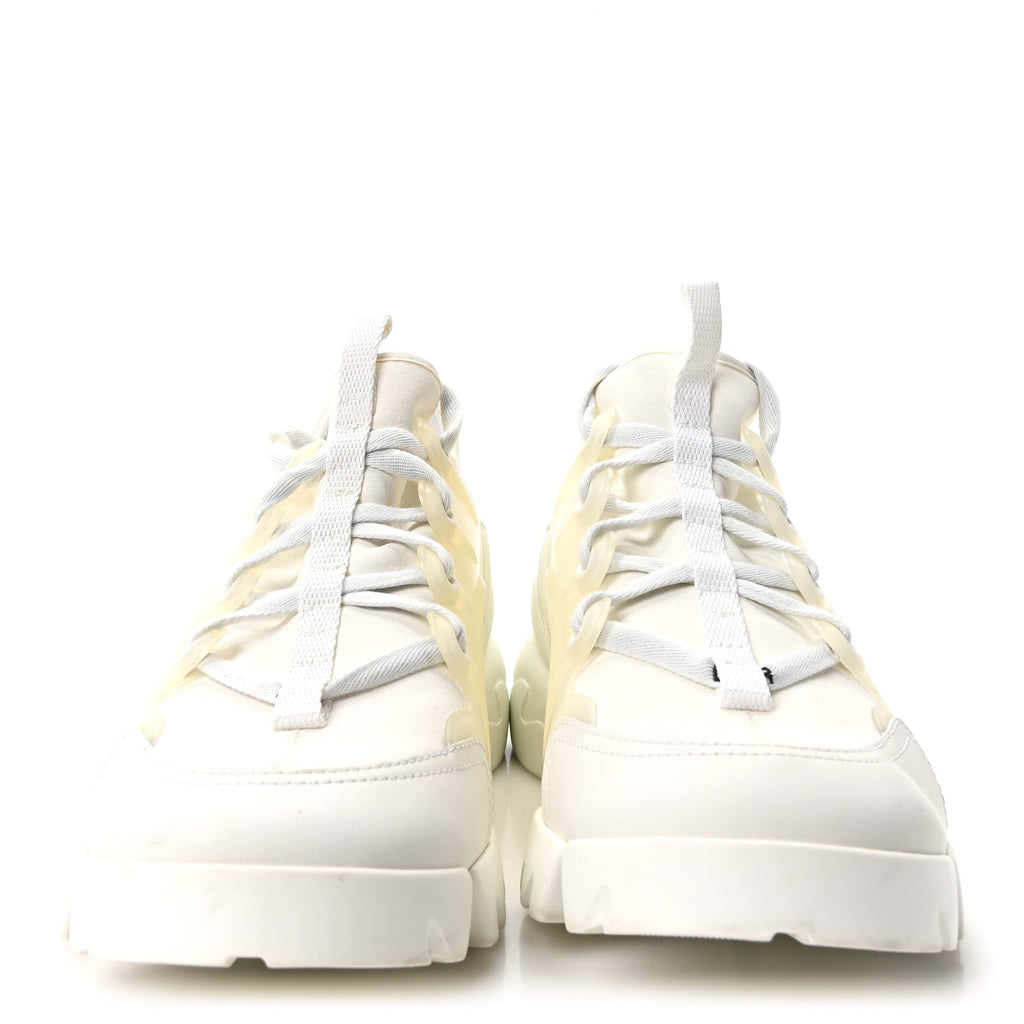 Technical Fabric Rubber Womens D-Connect Sneakers 37 White