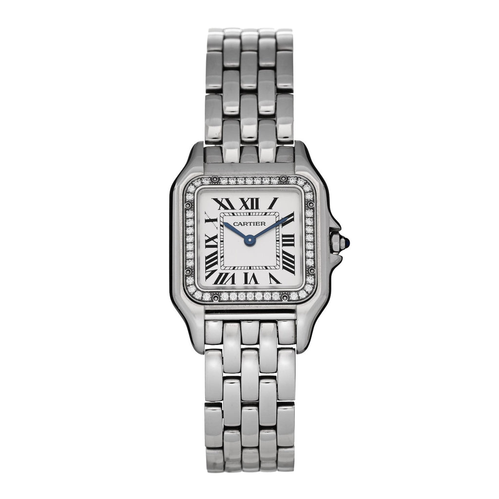 Stainless Steel Diamond 27mm Panthere Quartz Watch
