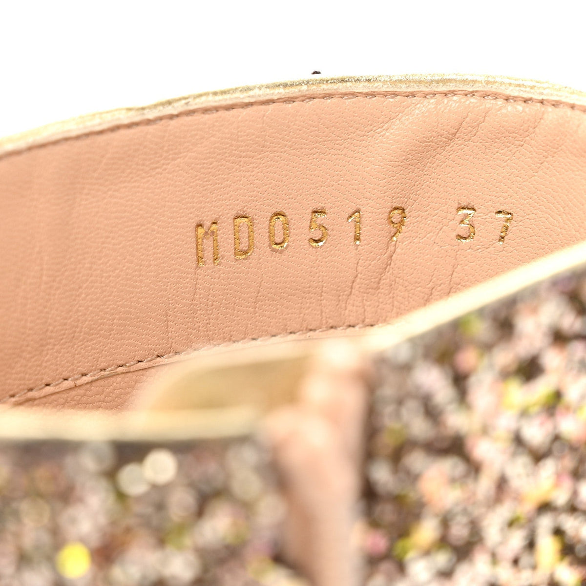 Glitter D-Circus 80mm Short Boots 37 Gold