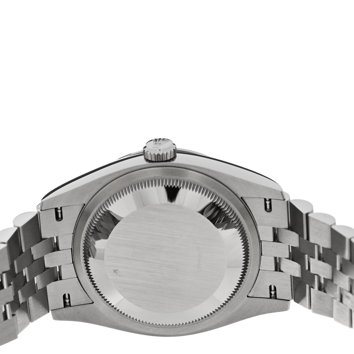 Stainless Steel 18K White Gold Diamond 36mm Oyster Perpetual Datejust Watch Black 126234