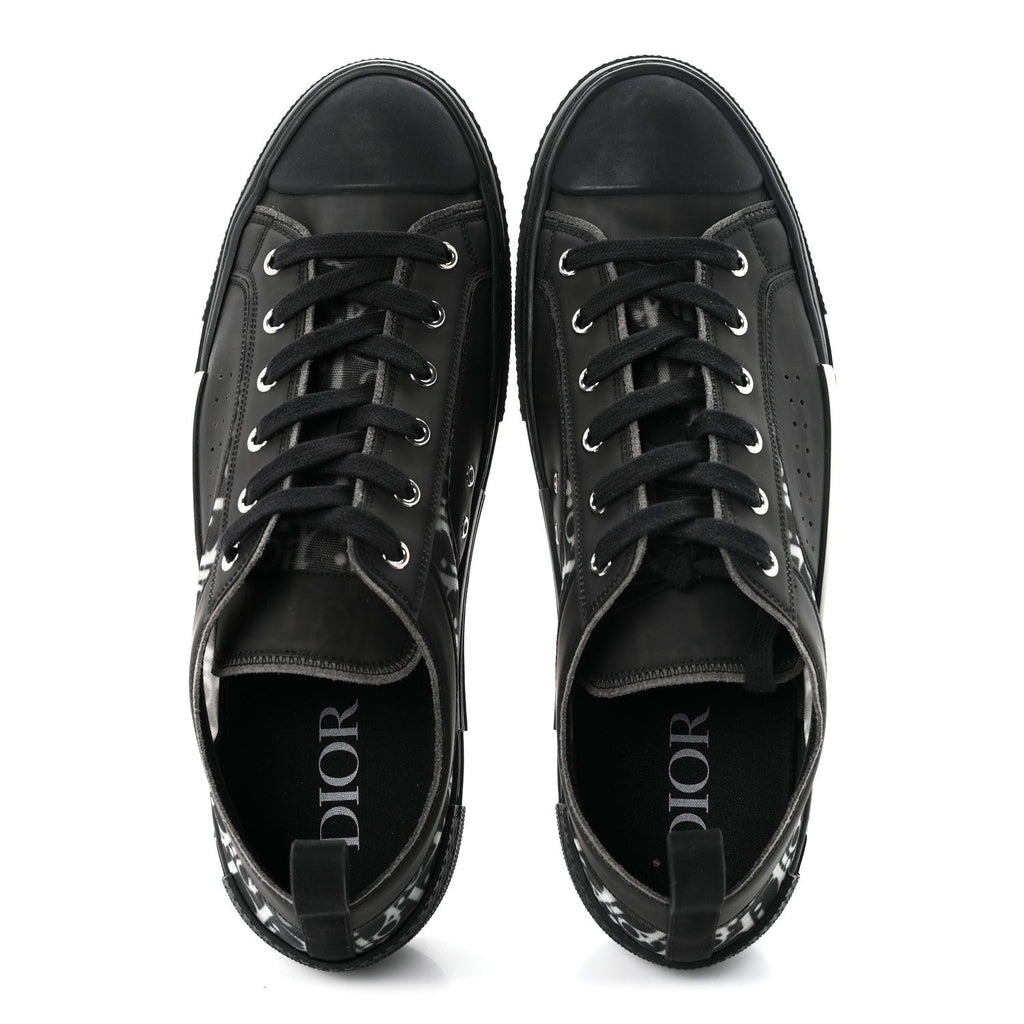 Technical Canvas Oblique Mens B23 Low Top Sneakers 45 Black