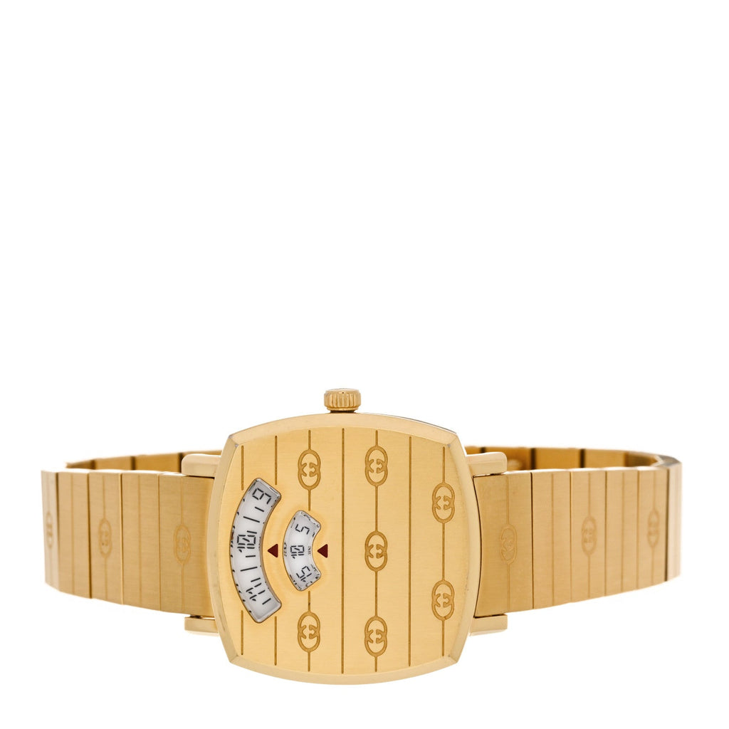 Stainless Steel 27mm Grip Quartz Watch Gold