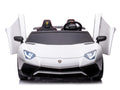 24V Lamborghini Aventador 2 Seater Ride on Car for Kids - White