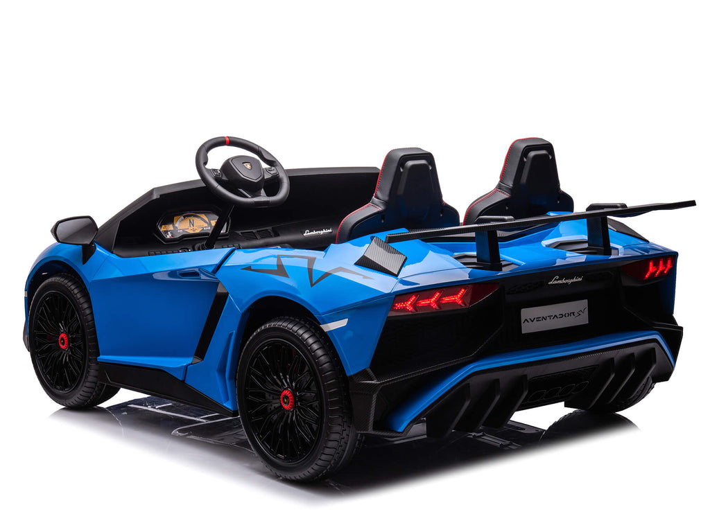 24V Lamborghini Aventador 2 Seater Ride on Car for Kids - Blue