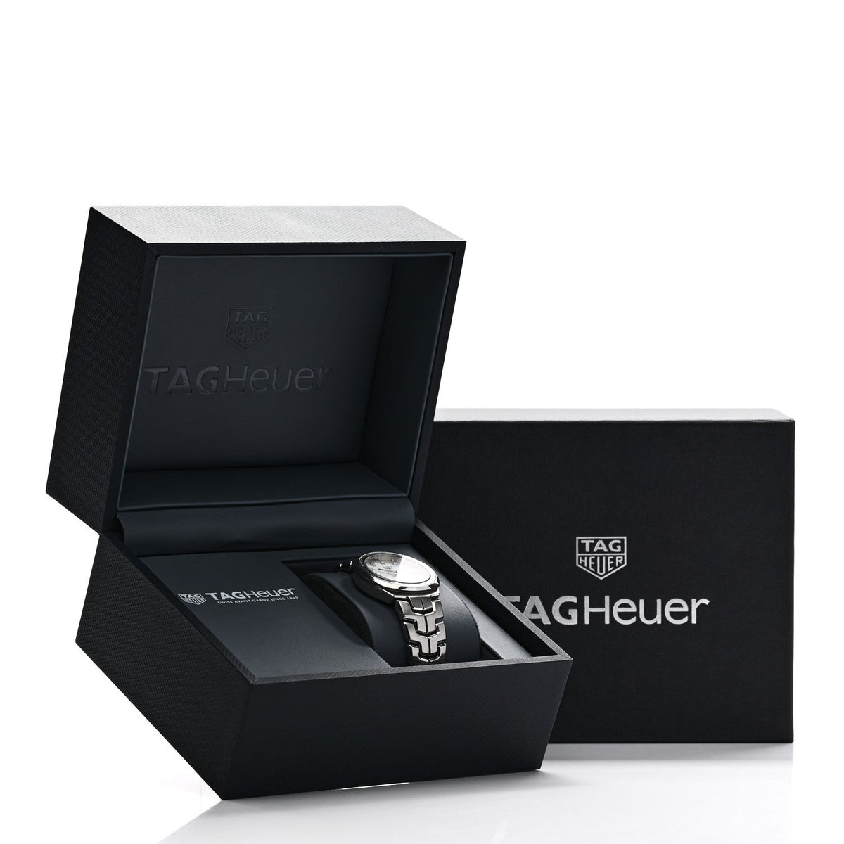 Stainless Steel Diamond Mother of Pearl 32mm Link Quartz Watch WBC1312