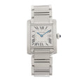 Stainless Steel 25mm Tank Francaise Quartz Watch