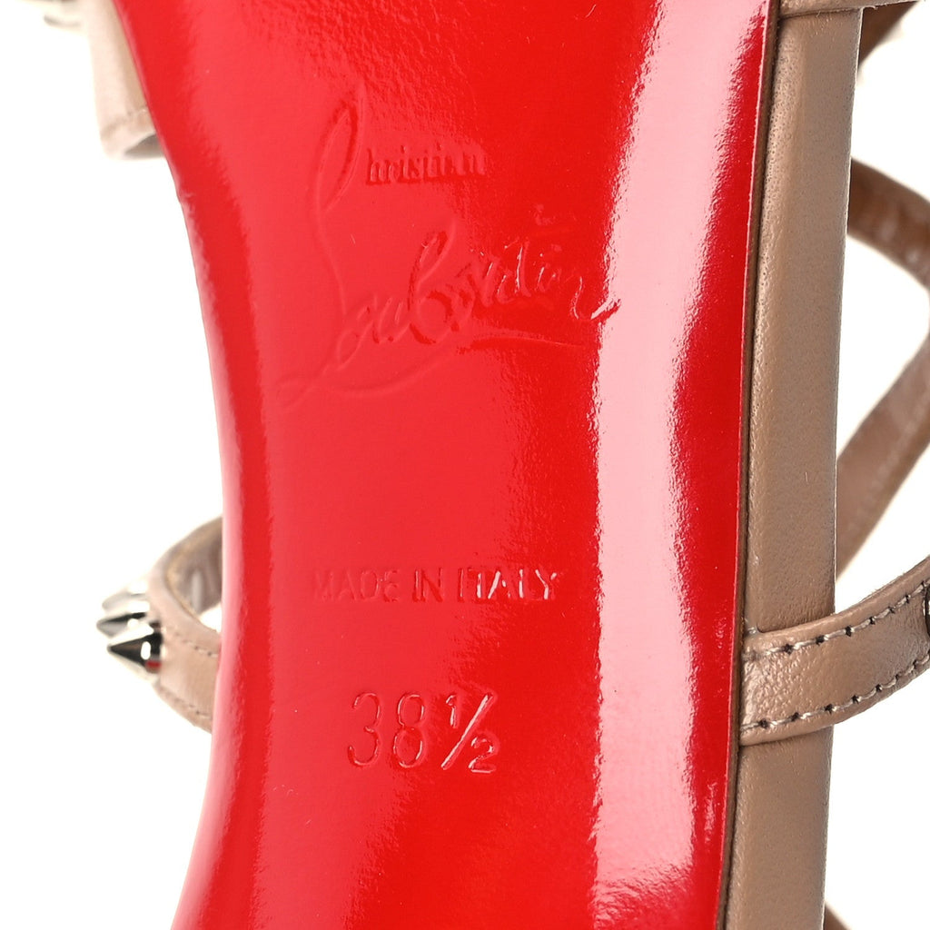 Nappa Studded Tatooshka 100 Pumps 38.5 Blush