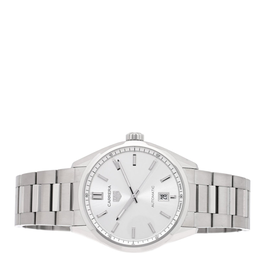 Stainless Steel 39mm Carrera Caliber 5 Automatic Watch Silver WBN2111