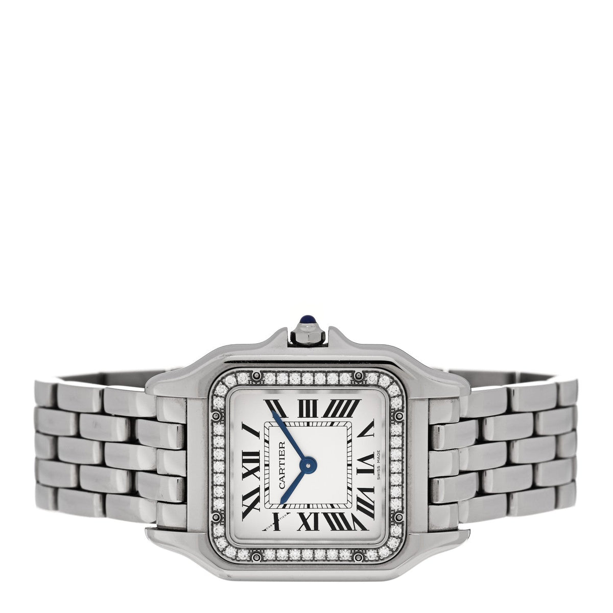 Stainless Steel Diamond 27mm Panthere Quartz Watch