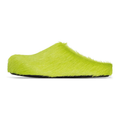 Marni 'Fussbett Sabot' Green Slides