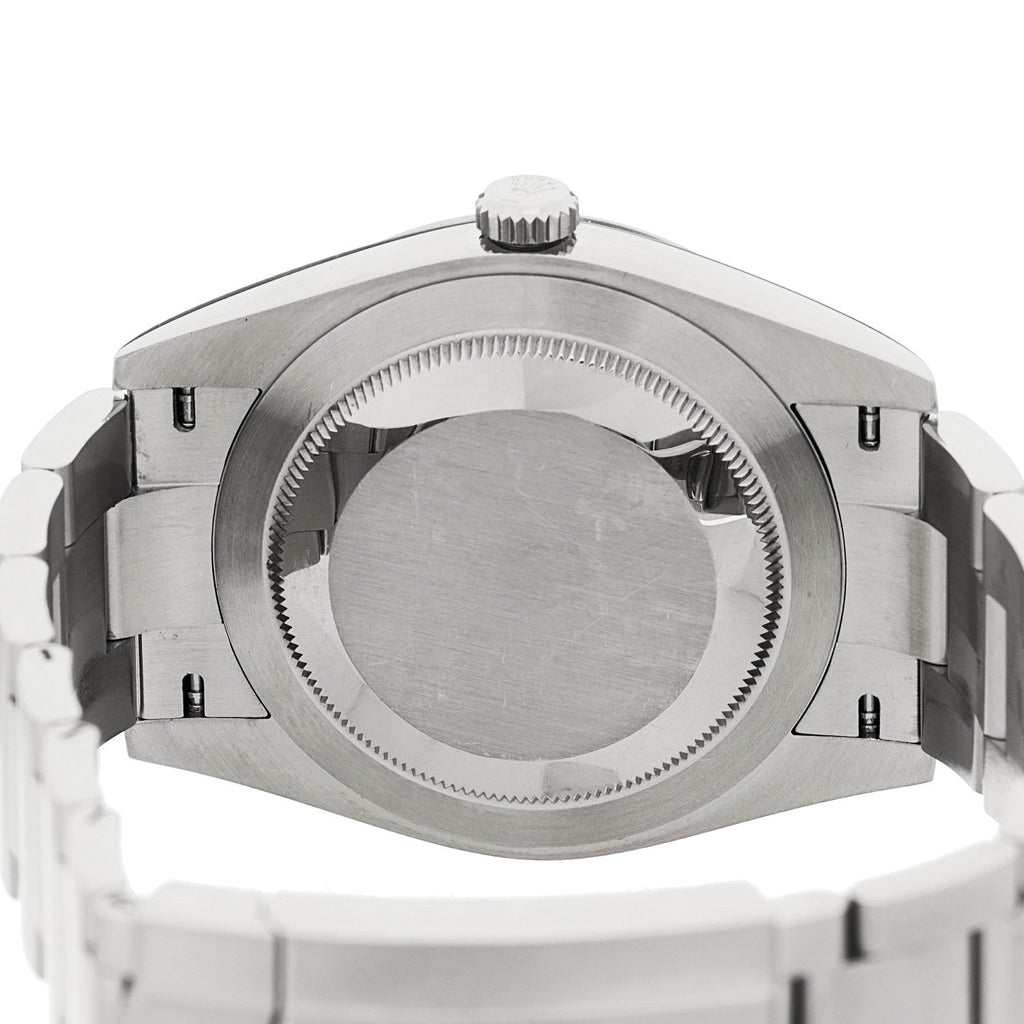 Stainless Steel 41mm Oyster Perpetual Watch Yellow 124300