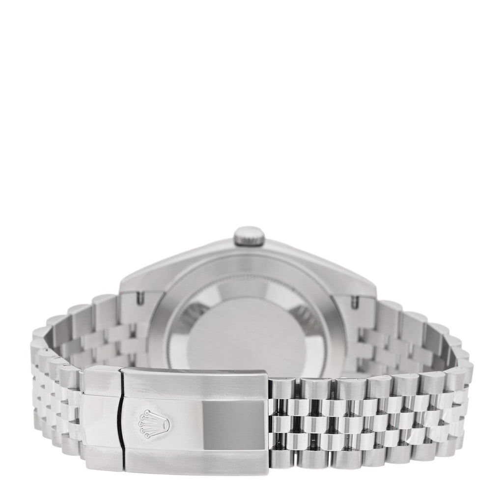 Stainless Steel 41mm Oyster Perpetual Datejust Watch Bright Blue 126300