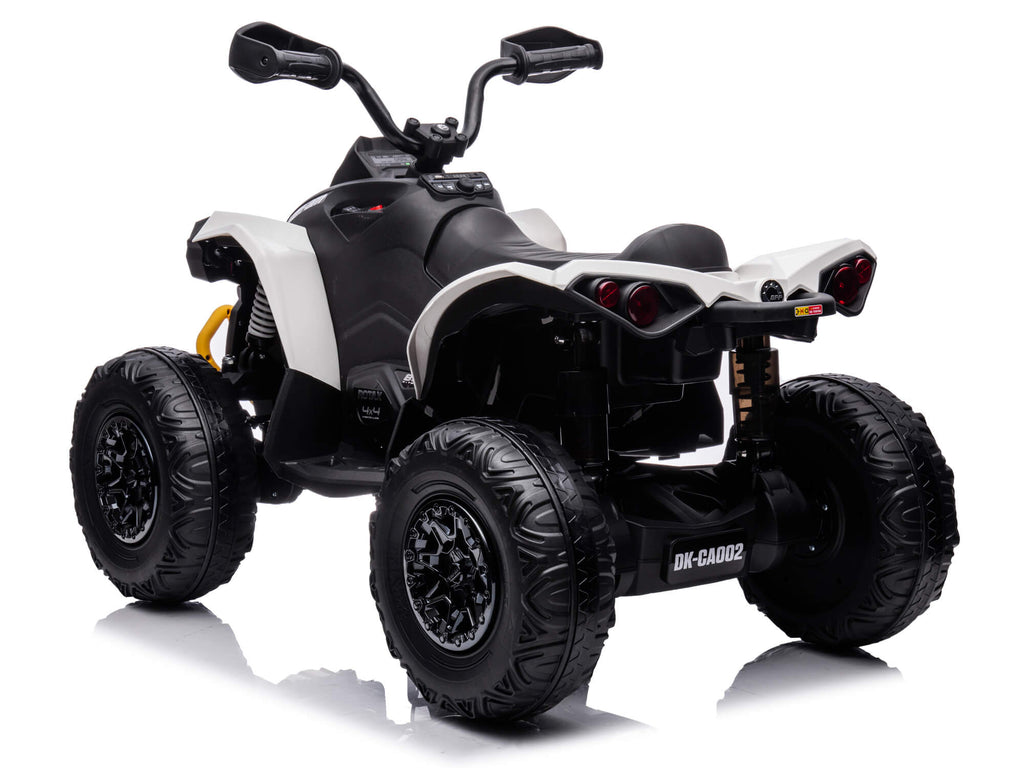 24V Can-Am Kids Renegade 4WD Ride-On Quad - White