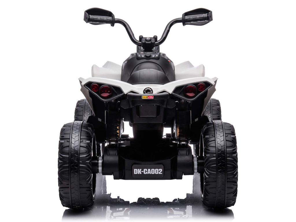 24V Can-Am Kids Renegade 4WD Ride-On Quad - White