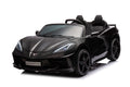 24V Chevrolet Corvette C8 2-Seater Ride On Car with Remote - Black