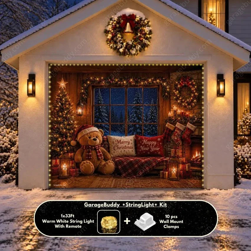 Cozy Christmas | Christmas Garage Door Cover