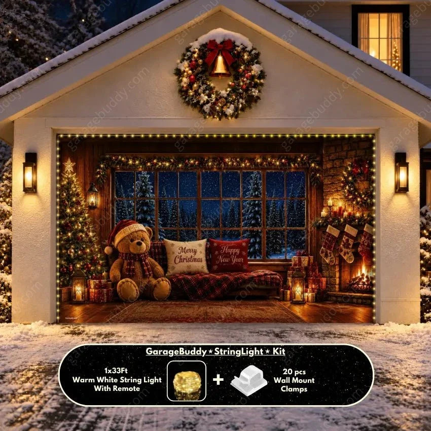 Cozy Christmas | Christmas Garage Door Cover