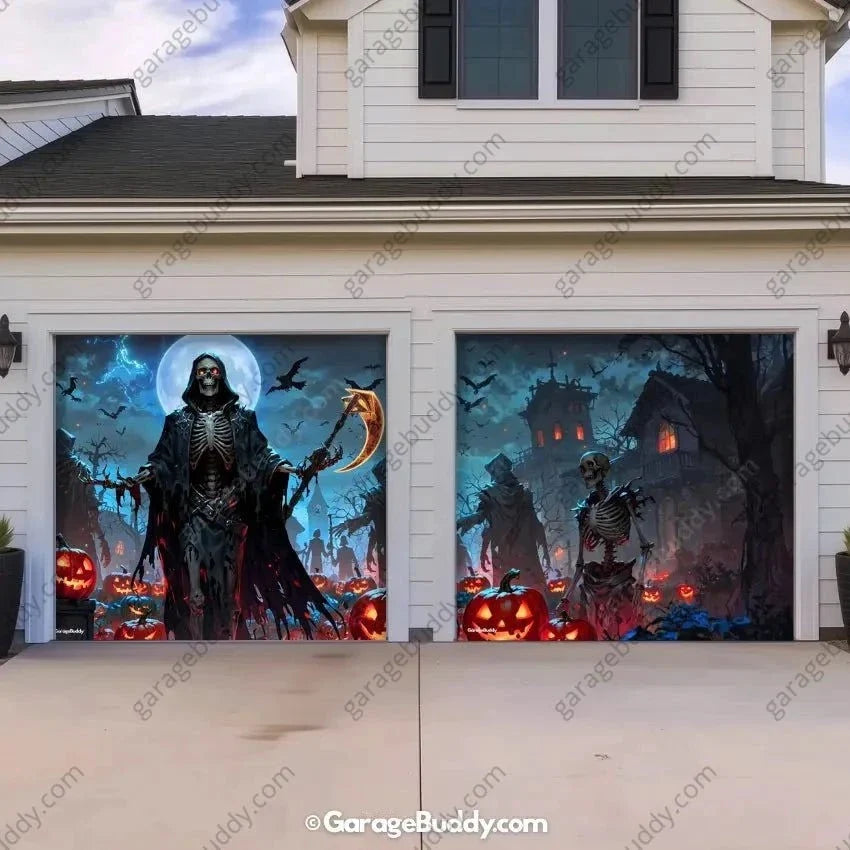 Cursed Night | Halloween Garage Door Cover