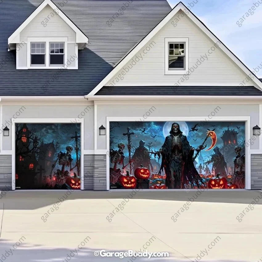 Cursed Night | Halloween Garage Door Cover
