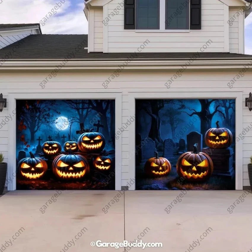 Cursed Pumpkins | Halloween Garage Door Cover