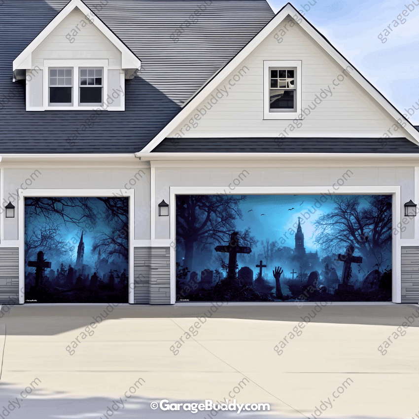 Grave Rising (Glow) | Halloween Garage Door Cover
