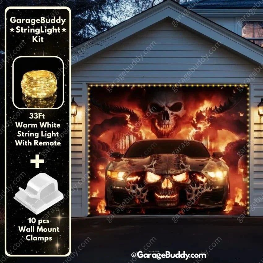 Hell Ride | Halloween Garage Door Cover