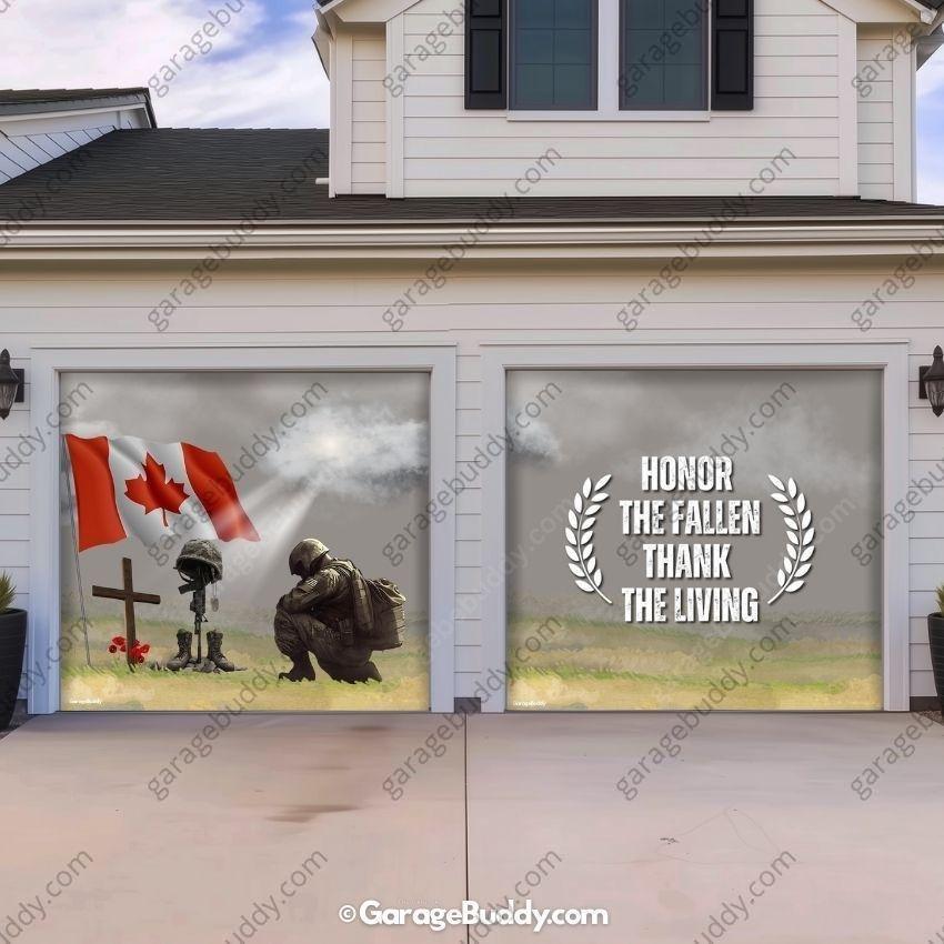 Honor The Fallen (CA) | Patriotic Garage Door Cover