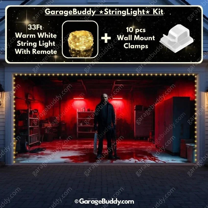 Masked Slasher | Halloween Garage Door Cover