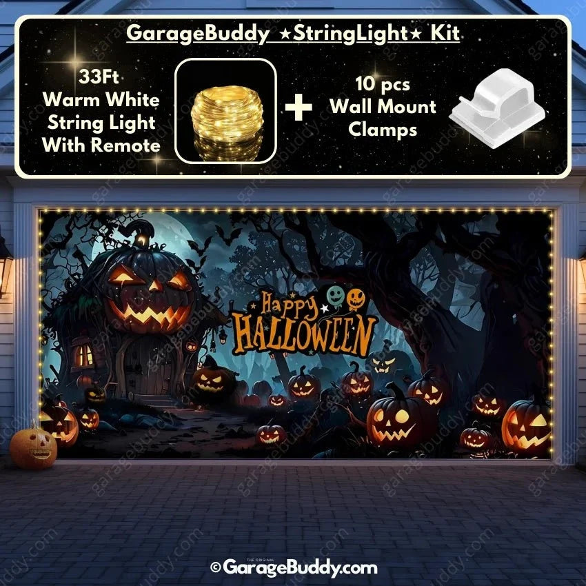 Pumpkin House | Halloween Garage Door Cover