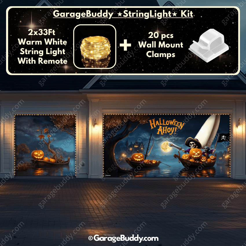 Pumpkin Pirates (Glow) | Halloween Garage Door Cover