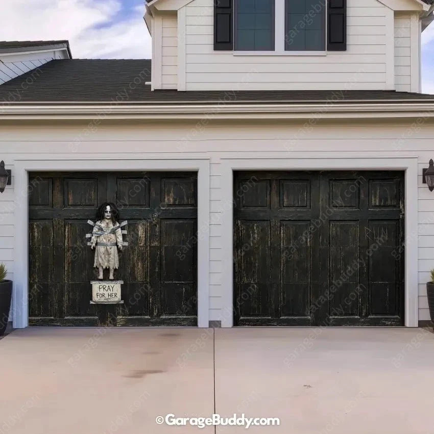 The Cursed Doll | Halloween Garage Door Cover