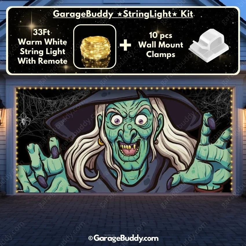 Ugly Witch | Halloween Garage Door Cover