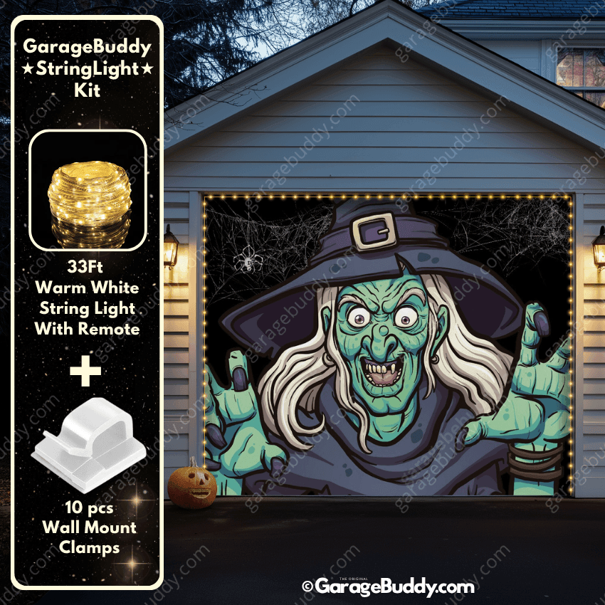Ugly Witch | Halloween Garage Door Cover