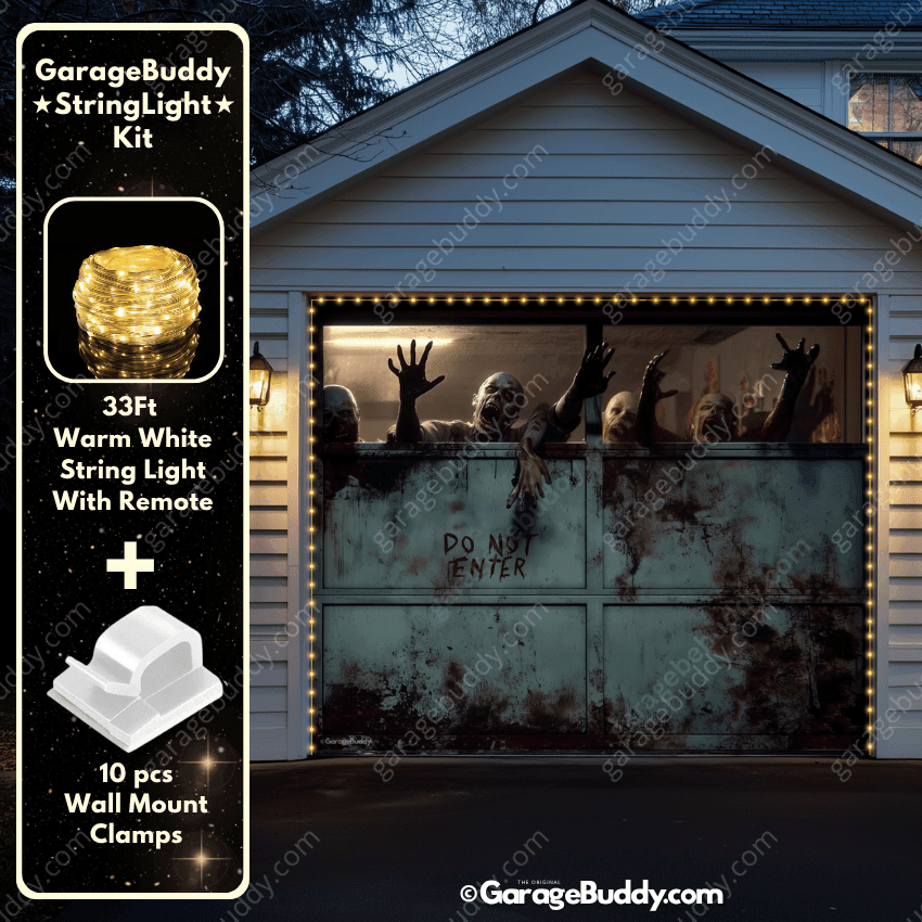 Zombie Breach | Halloween Garage Door Cover