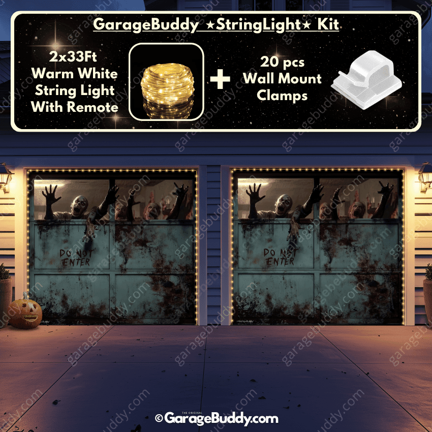 Zombie Breach | Halloween Garage Door Cover
